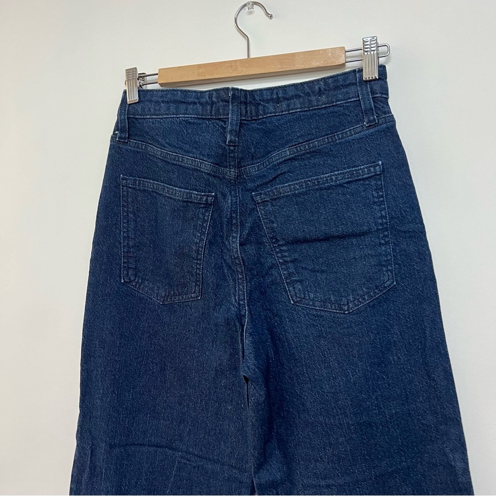 Universal Thread Dark Blue Rinse High Rise Wide Leg Jeans Size 6 - Picture 9 of 10